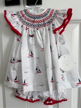 NWT Edgehill Collection Baby Sailboat Set 12m